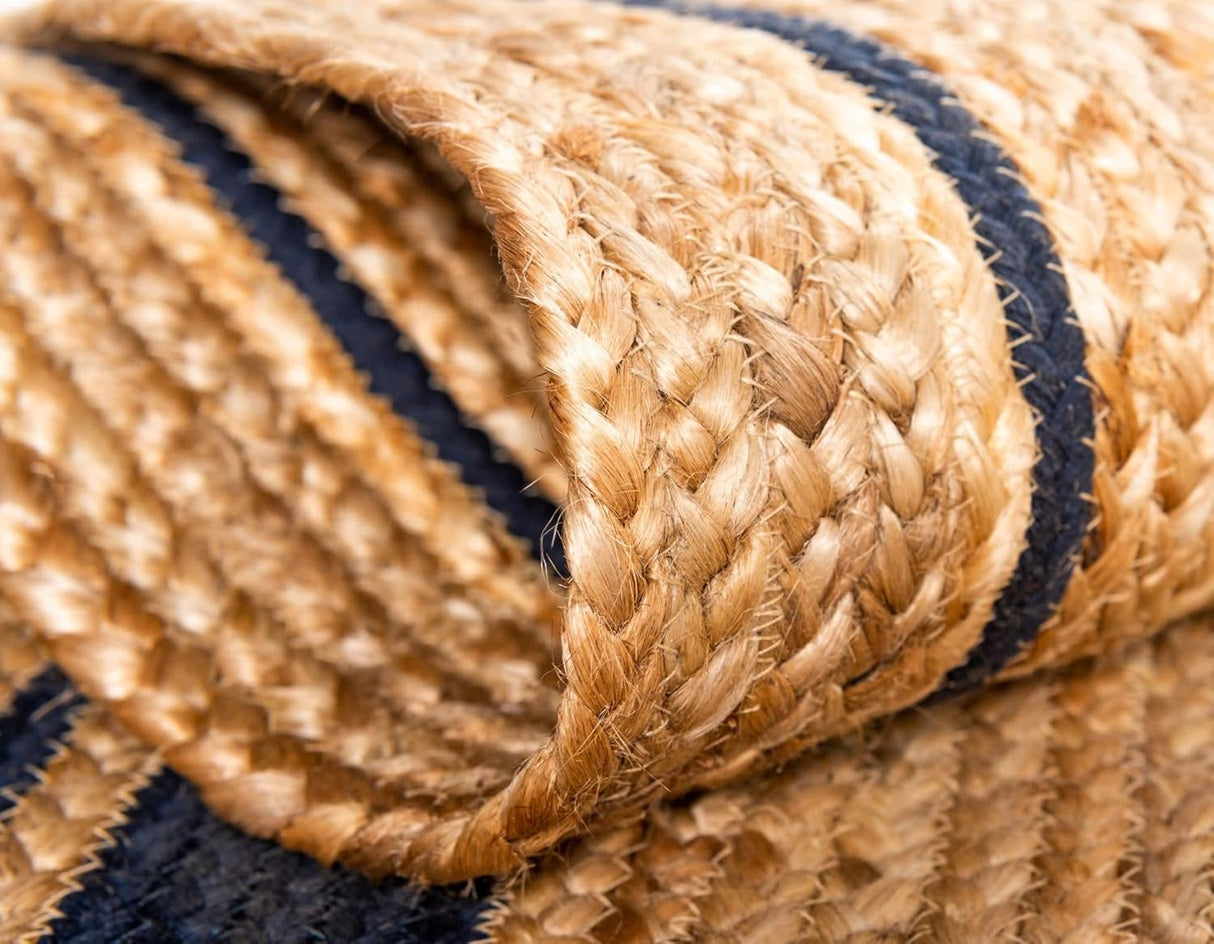 Rikki Braided Border Bohemian Natural fiber rugs