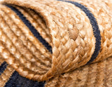Rikki Braided Border Bohemian Natural fiber rugs