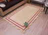 Unique Design with Bohemian Natural Fiber Scalloped Jute Rug