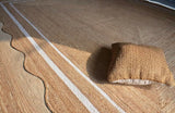 Unique Design Braided Handmade Scalloped Jute Rug