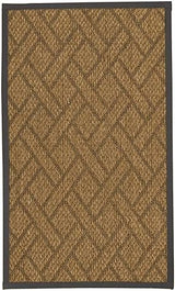 Natural Area Rugs 100% Natural Fiber Handmade Shanghai, Brown/Multi Sisal Rug