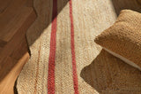 Unique Design Braided Handmade Scalloped Jute Rug