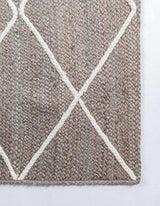 Natural Jute Hand Braided Bohemian Jute Colorful Area Rugs