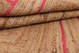 Natural Scalloped With Border Jute Rugs