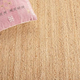 Eco-Friendly Handwoven Jute Rug – Braided Natural Carpet for Home Décor