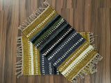 Set of 2 Pics  100% Hemp Handmade for Door Mat, Balcony, Bath, Kitchen, Gift, Indian Traditional Hemp Rugs