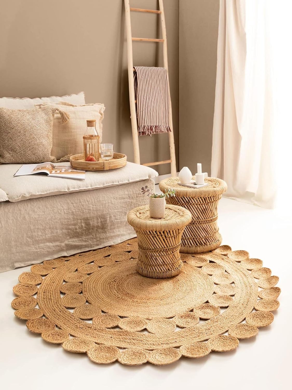 Special Designed Jute Rug Handmade Rustic Look Jute Area Rugs
