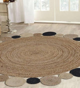 Gole Design Round Braided Carpet Rug