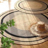 Hand Woven Round Area Rugs Living Room Bedroom Study Computer Chair