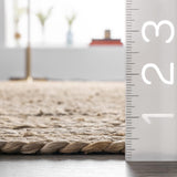 Natural door mat jute braided rugs