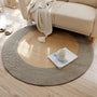 Natural Fiber Hand Woven Round Rug – Perfect for Living Room, Bedroom, Study & Desk Chair