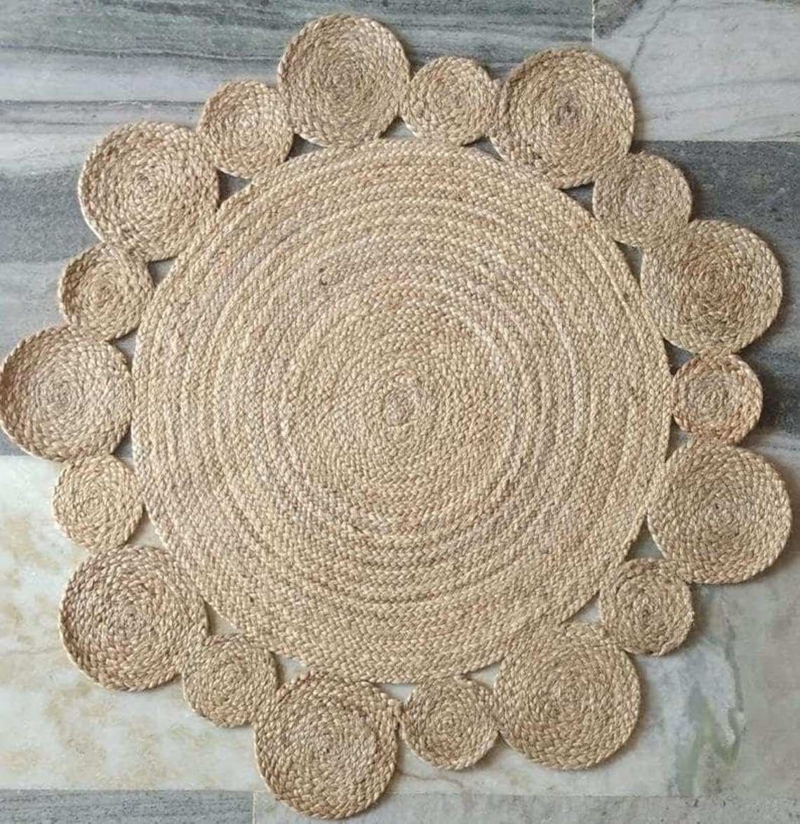 Special Designed Jute Rug Handmade Rustic Look Jute Area Rugs