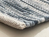 Chindi Cotton Area Rug Handmade Indian Recycled Eco Friendly Decor for Living Room