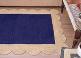 Scalloped Unique Area rugs for living room