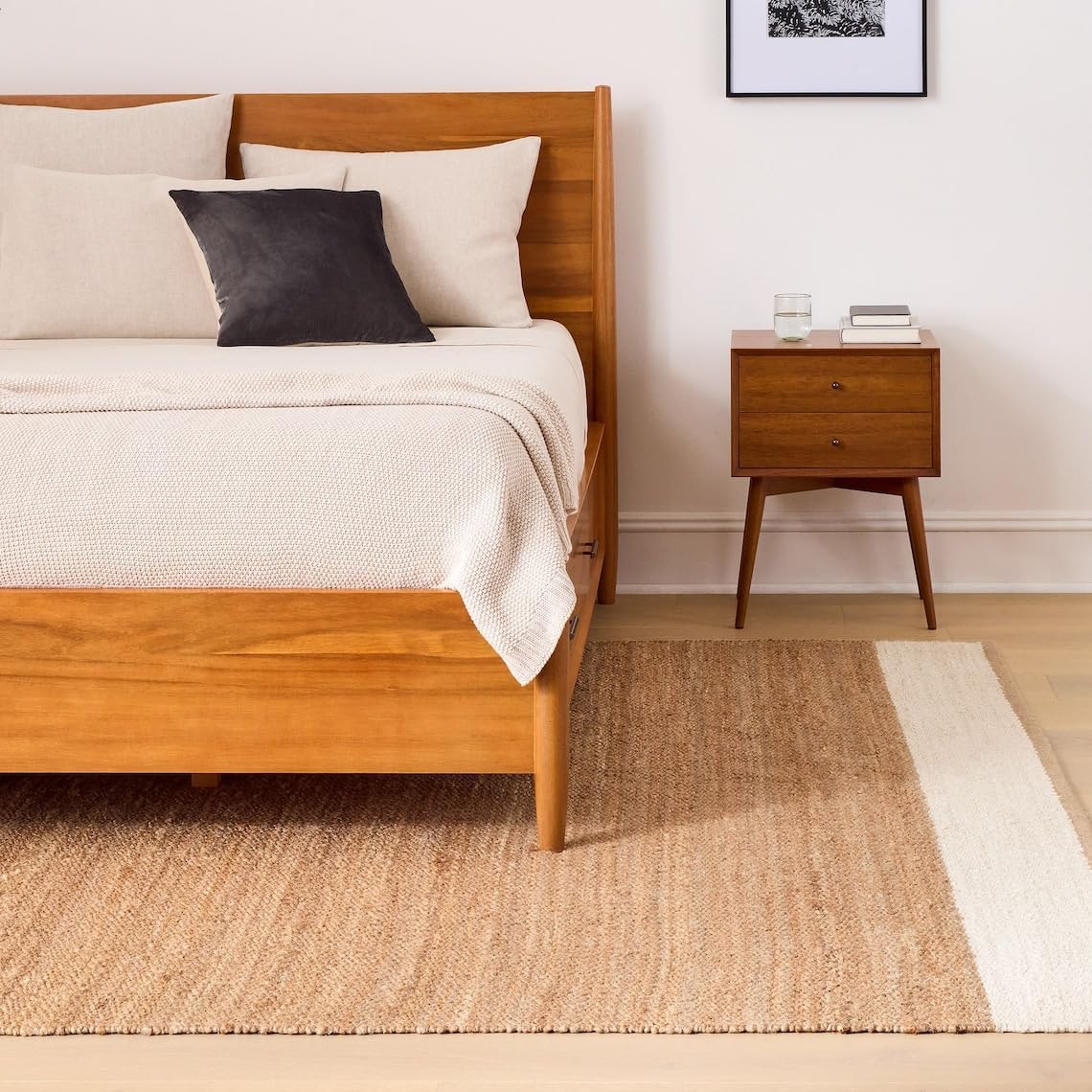 Premium Hand-Woven Bohemian Jute Rug, Hemp Area Rugs