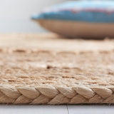 Handmade Boho Jute Rugs for Living Room with Circle Design and Non Slip Braided Carpets for Living Room