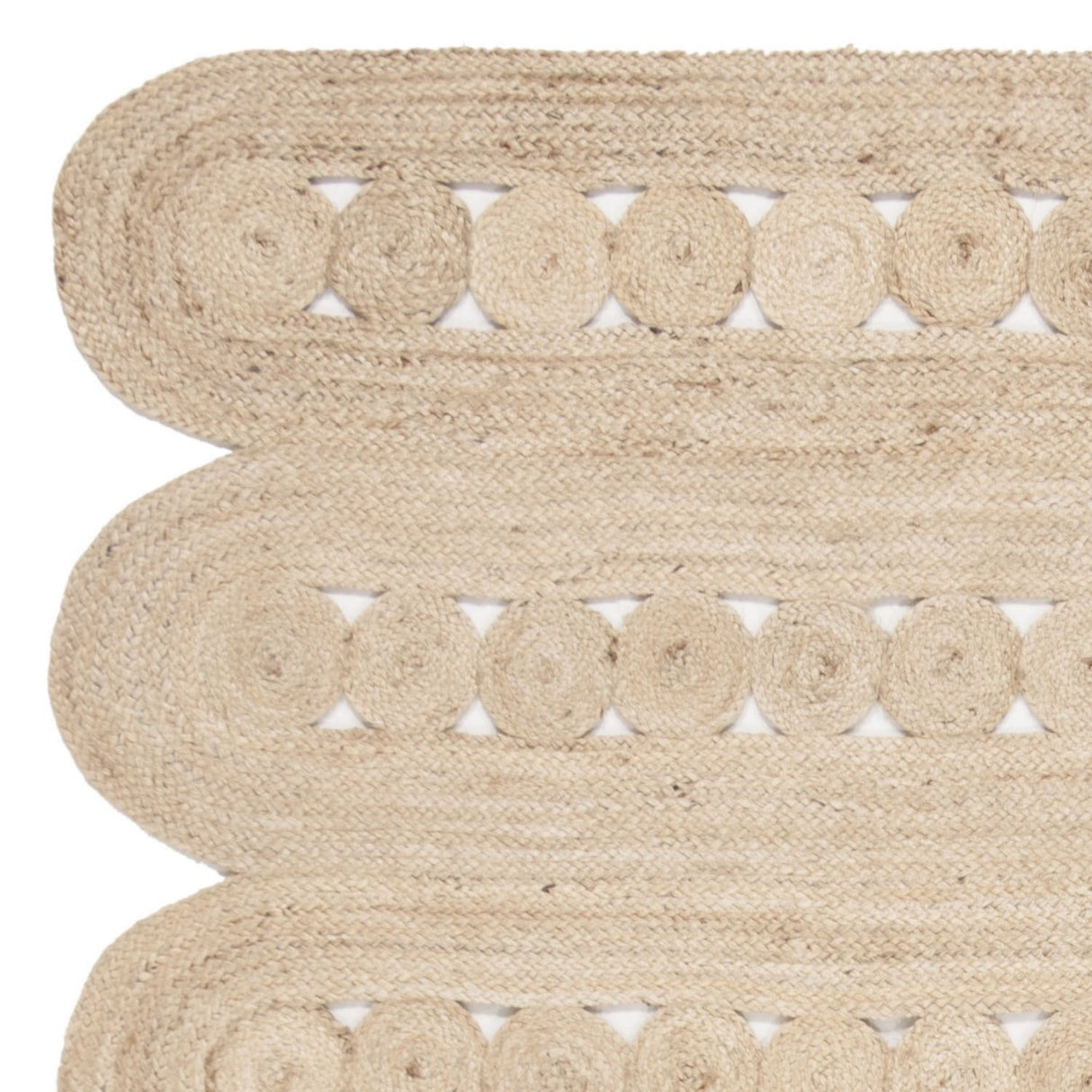 Braided Geometric Jute Rug – Handmade Kaelee Natural Fiber Area Rug