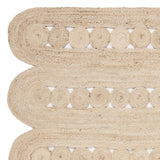 Braided Geometric Jute Rug – Handmade Kaelee Natural Fiber Area Rug