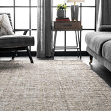 Hand Woven Ashli Handwoven Solid Jute Farmhouse, Boho Jute Carpets