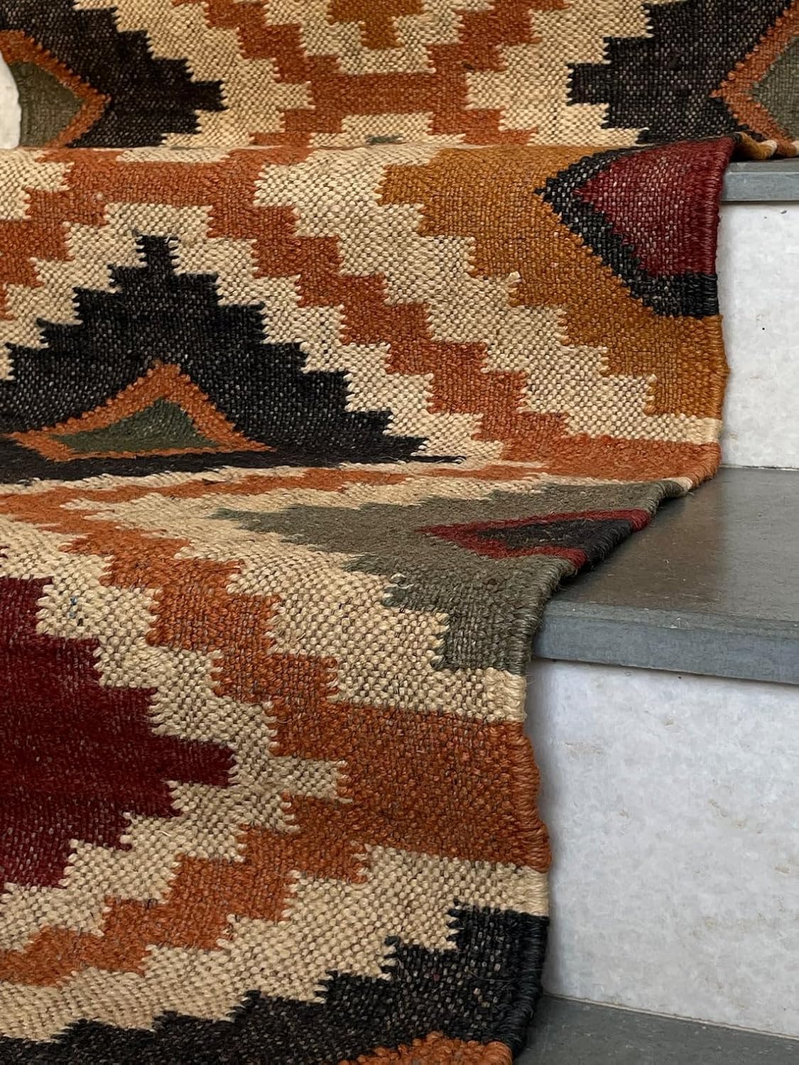 Bohemian Kilim Stair Runner Rug, Indoor Stair Runners