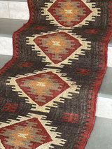 Tapis d'escalier Kilim tissé à la main, tapis d'escalier 