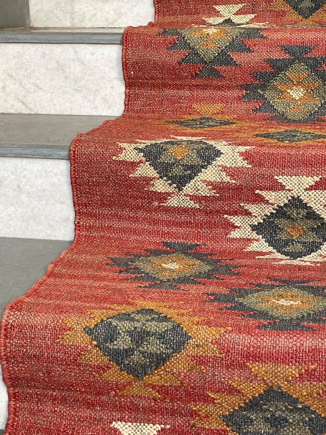 Eco-Friendly Stair Runners Rugs, Kilim Stair Runner by The Foot