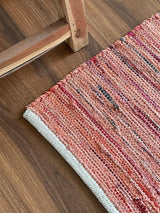 Chindi Cotton Area Rug Handmade Indian Recycled Eco Friendly Decor for Living Room