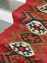 Hand Woven Natural Kilim Stair Runner Rug, Indoor-Outdoor Stair Runners