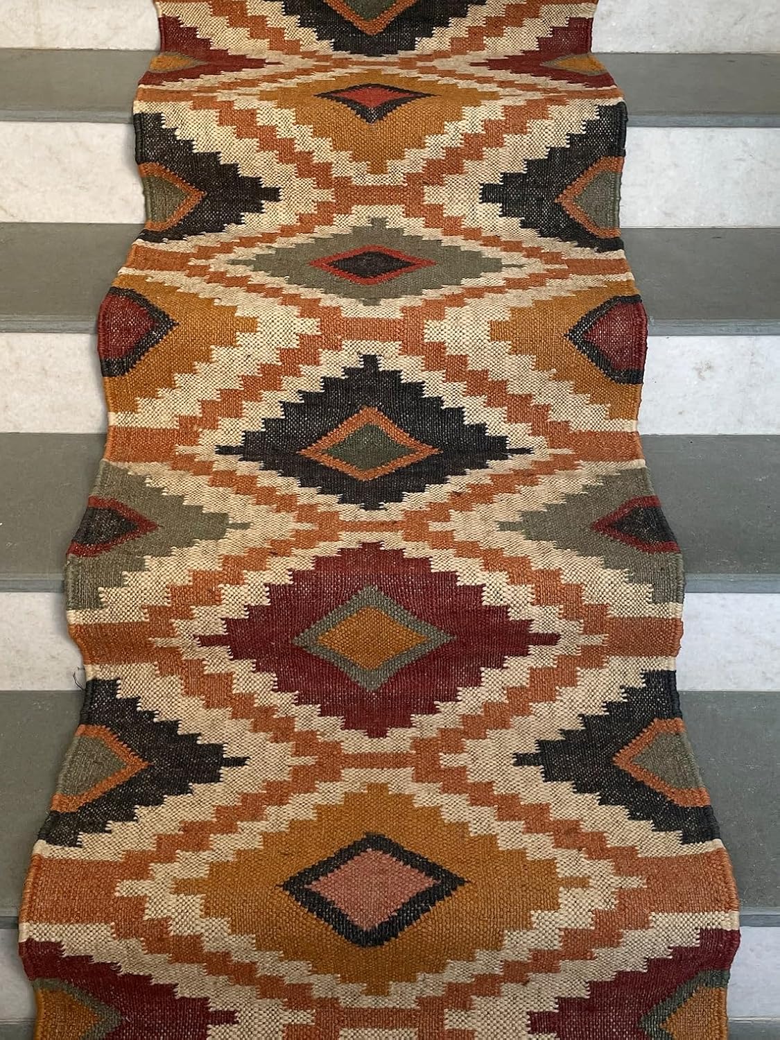 Bohemian Kilim Stair Runner Rug, Indoor Stair Runners