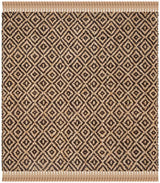 Hemp Jute And Cotton Blend Rugs, Natural Fiber Indian Hand Woven Brown Rug