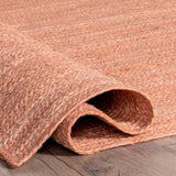 Rigo Hand Woven Peach Natural Fiber Rugs
