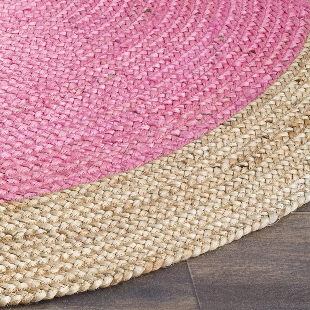 Round Carpet Rug Hand Braided Jute Area Rug