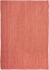 Natural Jute Hand Braided Bohemian Red Jute Rug For Living Room