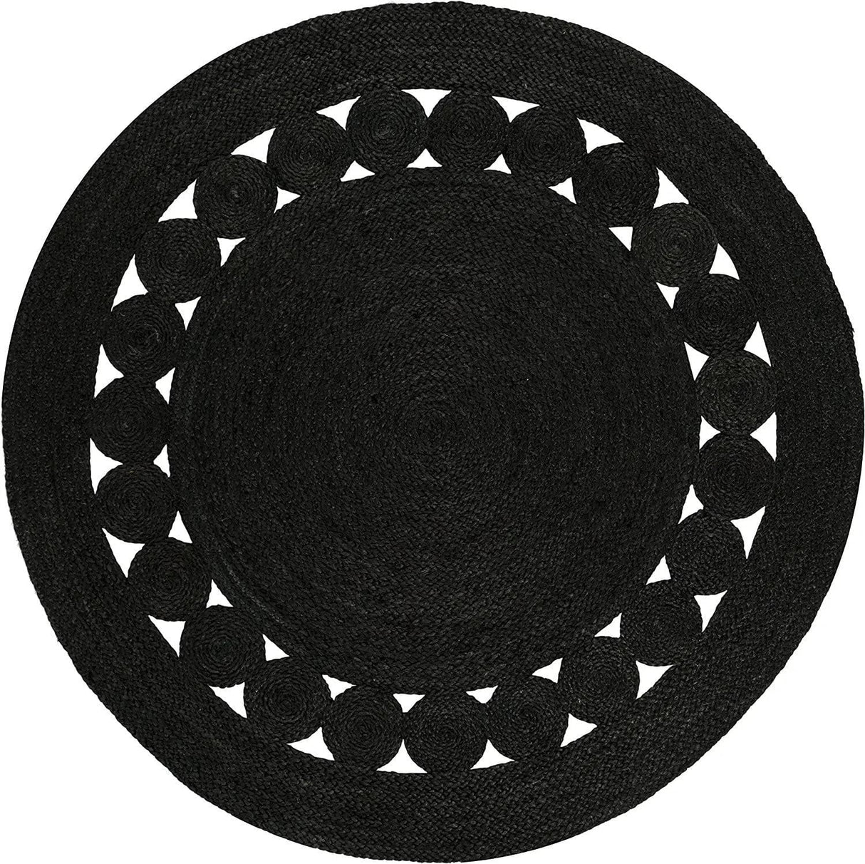 Round Carpet Hand Braided Natural Jute Rug