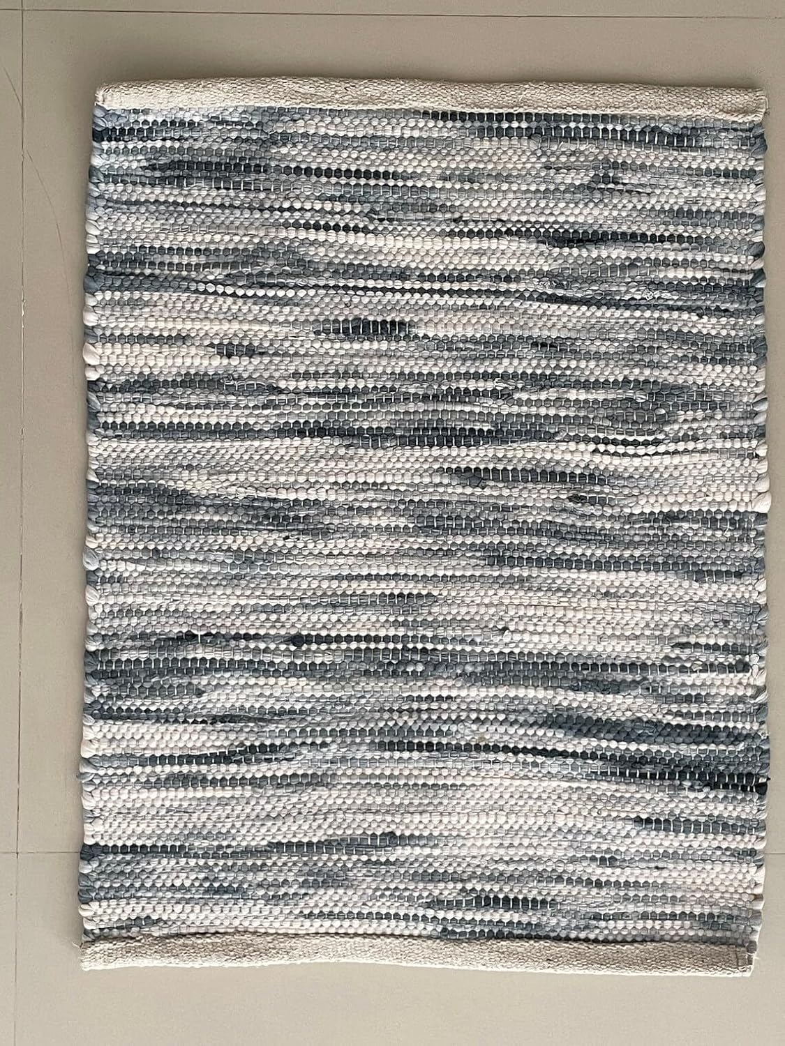 Chindi Cotton Area Rug Handmade Indian Recycled Eco Friendly Decor for Living Room