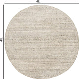 Cotton And Jute Area Rug Hand Woven Natural Farmhouse For Living Room