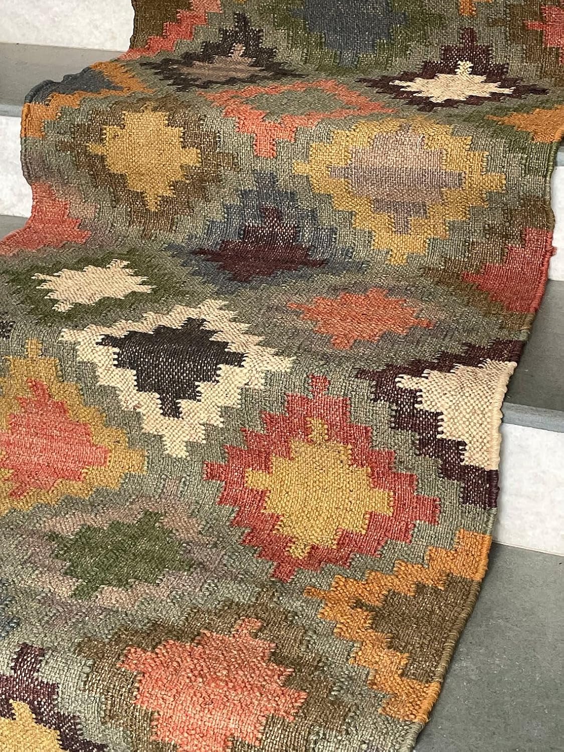 Natural Fiber Stair Runner Rugs,Wool And Jute Blend Stair Runner