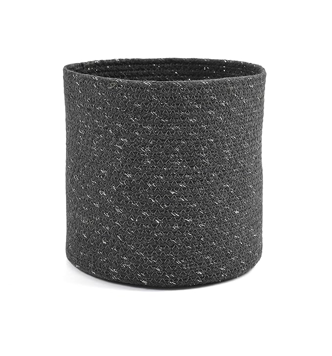 Braided Cotton Baskets | Storage Bins Organizer | Laundry, Toys & Planter Basket