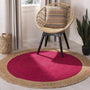Eco-Friendly Round Braided Jute Rug – Handmade Natural Carpet for Indoor Use