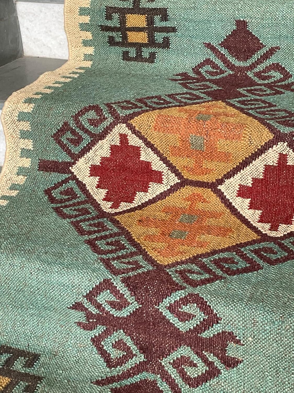 Hand Woven Kilim Stair Runner Rug, Eco-Friendly Stair Runners Rugs