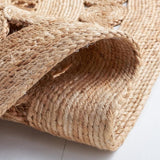 Handmade Boho Jute Rugs for Living Room with Circle Design and Non Slip Braided Carpets for Living Room