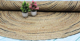 Round Reversible Centre Table Rug Mat for Living Room