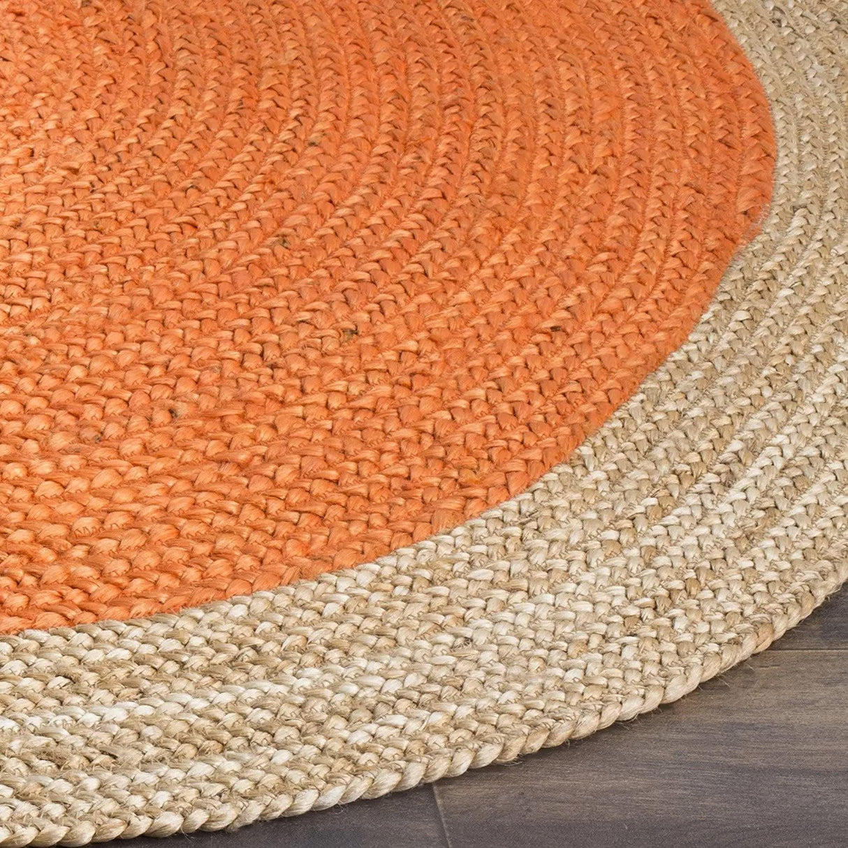 Round Carpet Rug Hand Braided Jute Area Rug