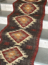Tapis d'escalier Kilim tissé à la main, tapis d'escalier 