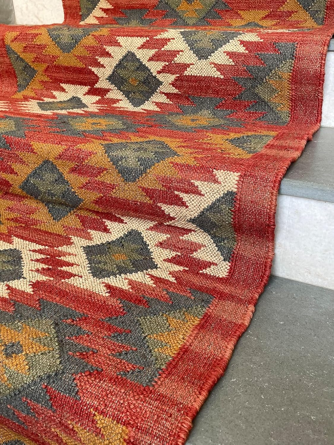 Decorative Stair Runners Rugs, Hand Woven Handmade Kilim Stair Runner Rugs