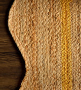 Unique Design Braided Handmade Scalloped Jute Rug