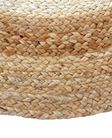 Round Traditional Design Jute Door Mat for Bedroom