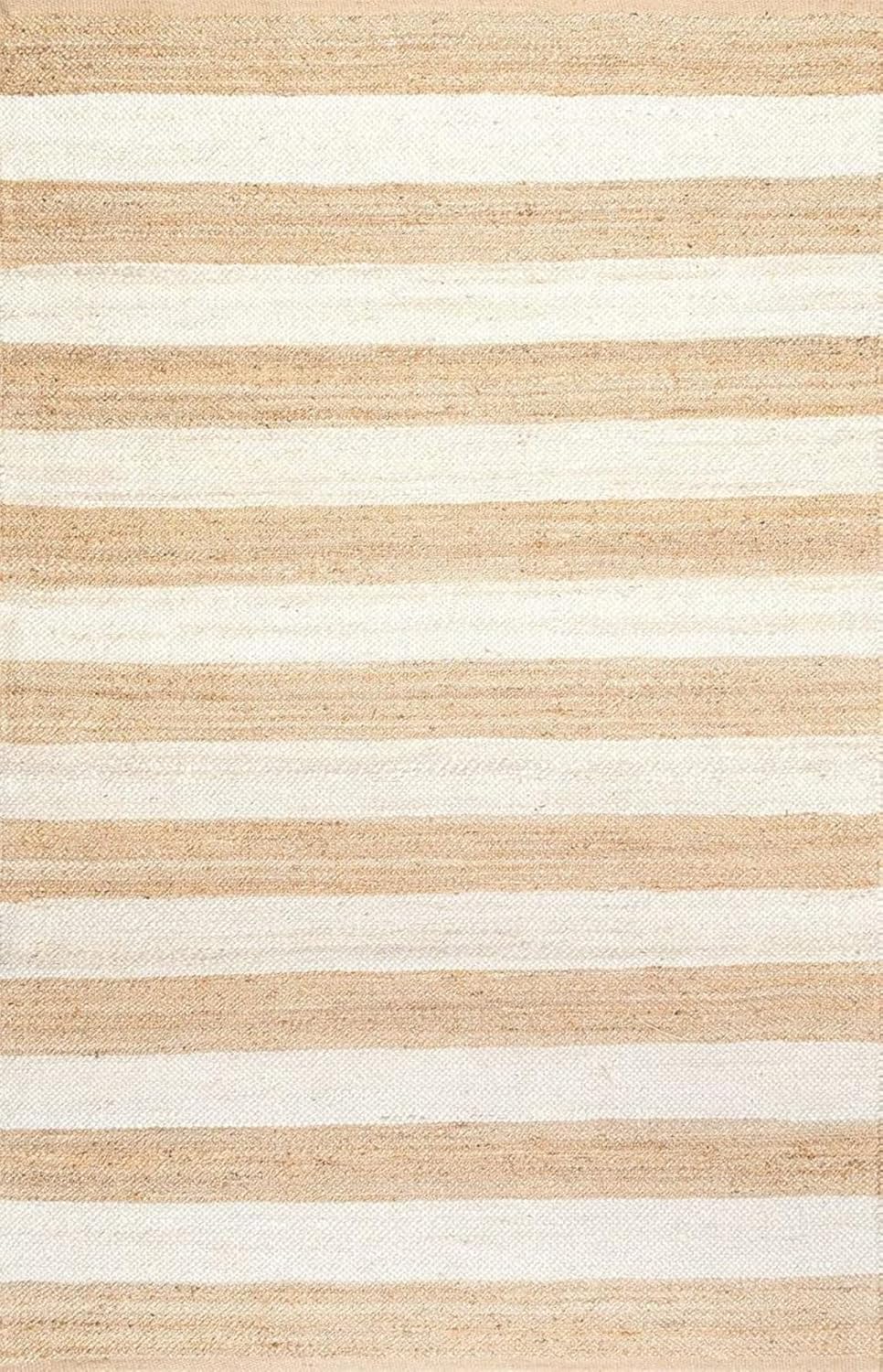 Indian Hand Woven White Hemp Rugs