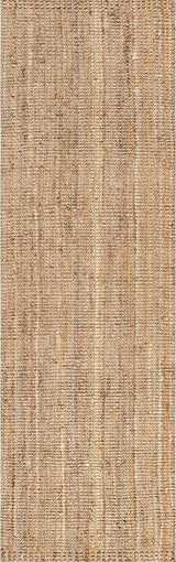 Hand Woven Ashli Handwoven Solid Jute Farmhouse, Boho Jute Carpets