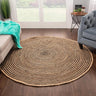 Round Hand Braided Area Rugs For Living Room